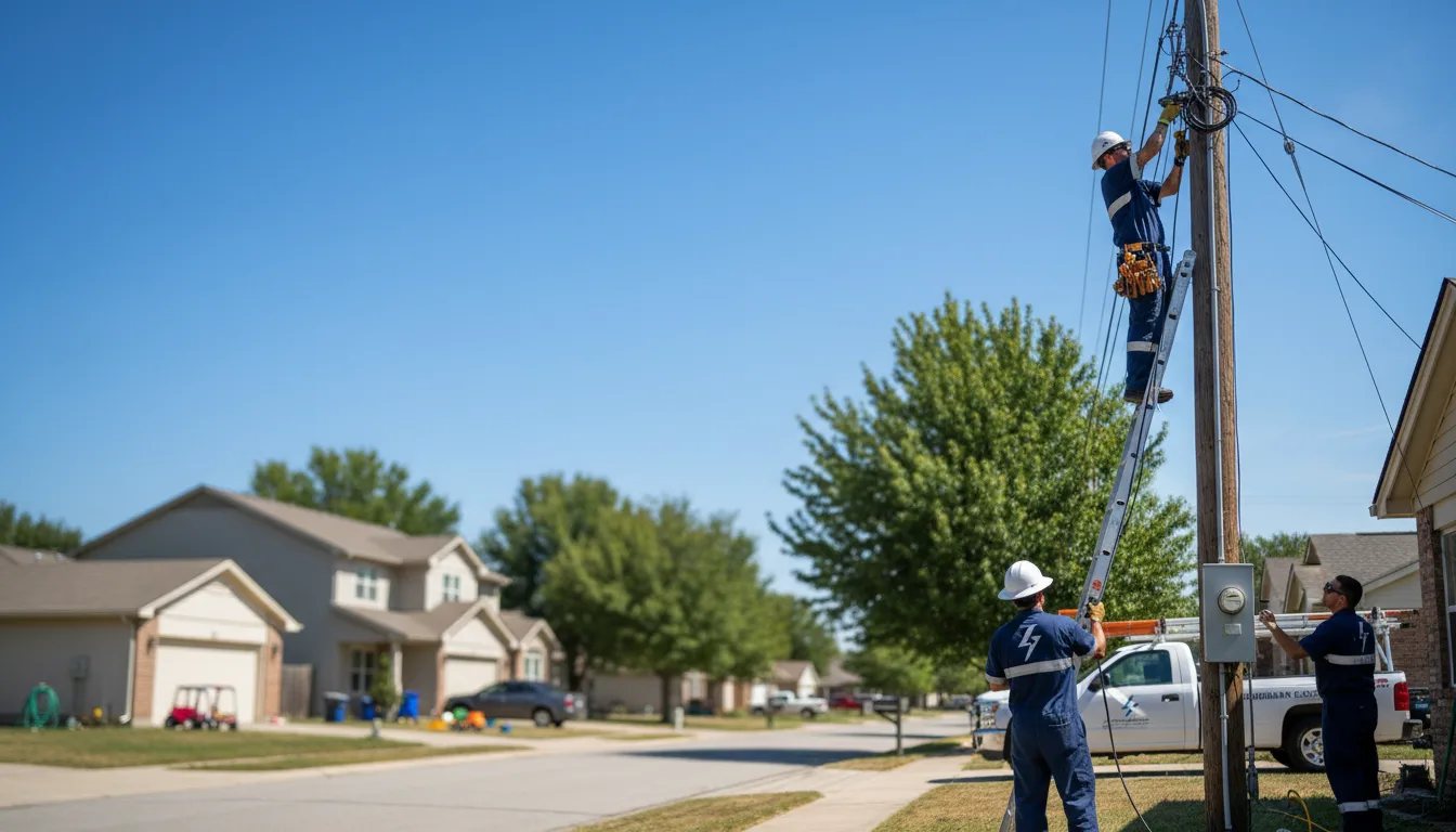 Residential electrician providing installation services in Warsaw, IN